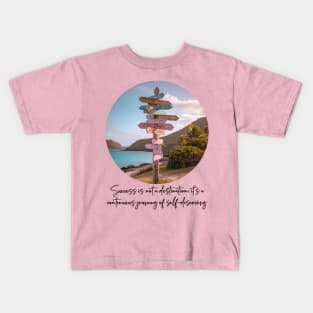 Success is a journey - Motivational Kids T-Shirt